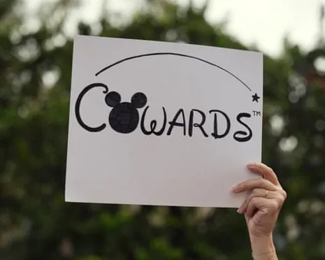 Scores Protest Outside Disney Corporate Offices Concerning ‘Un-American’ Kimmel Show Removal